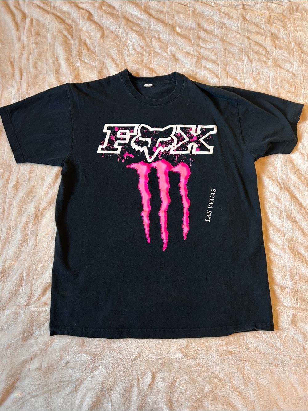 100% Cotton Fox x Monster Black Graphic Tee